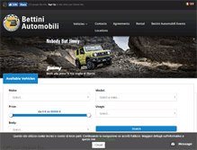 Tablet Screenshot of bettiniautomobili.it